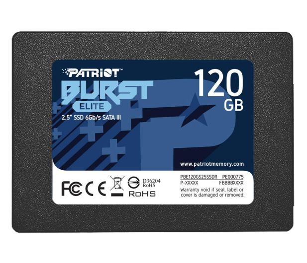 Patriot 120GB 2,5" SATA SSD BURST ELITE - 622632 - zdjęcie